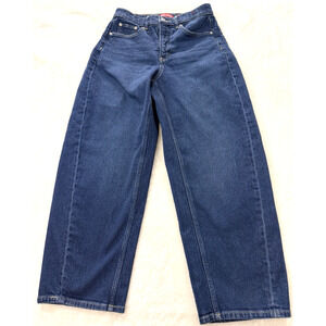 Spanx Spanxshape Authentic 360 Barrel Leg Jeans M Adriatic Blue